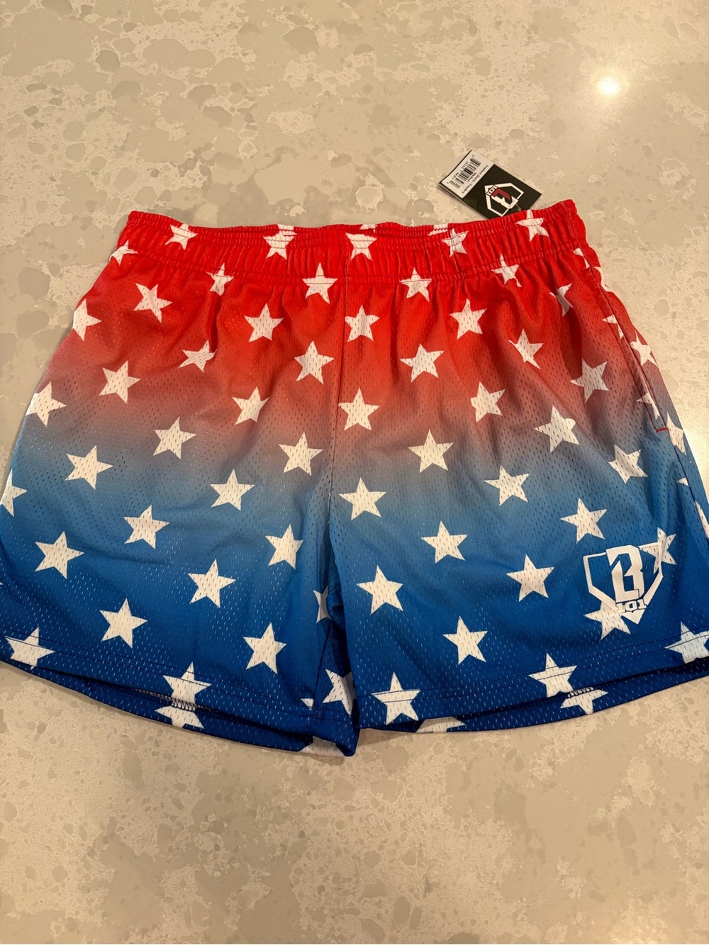 Baseball Lifestyle 101 Freedom Mesh Shorts, Adult Medium, NWT